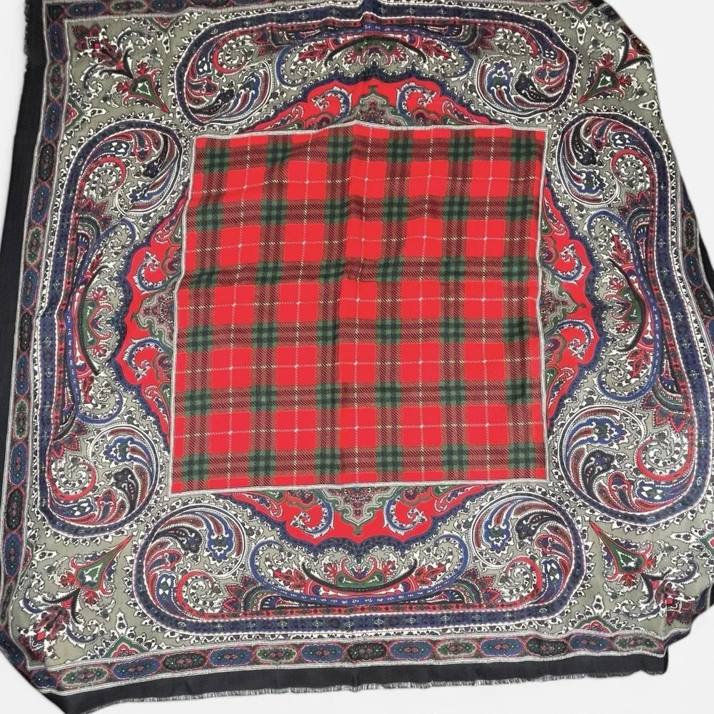 Vintage Italian‎ Scarf Shawl 46x47